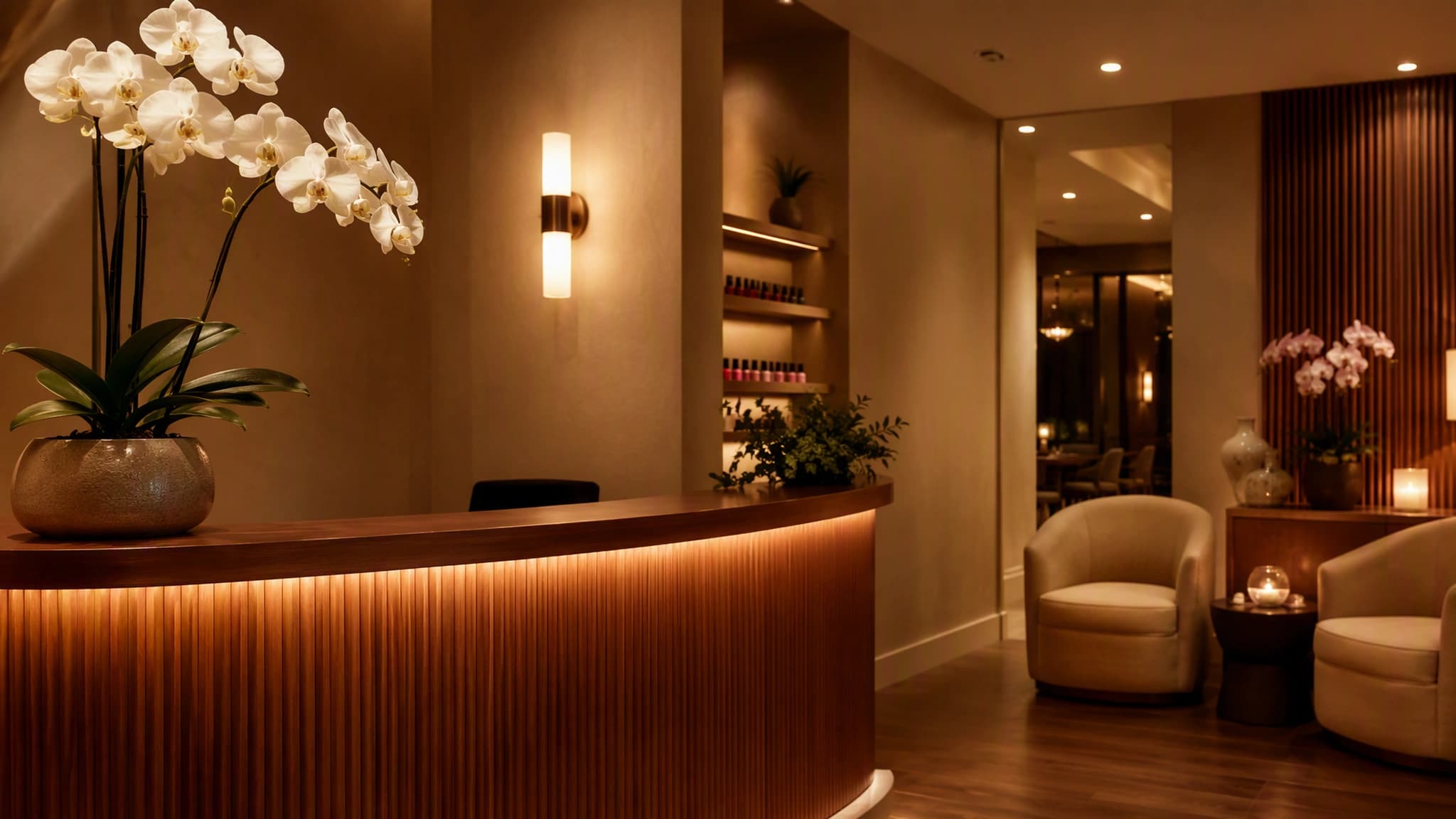 Inside the beauty salon